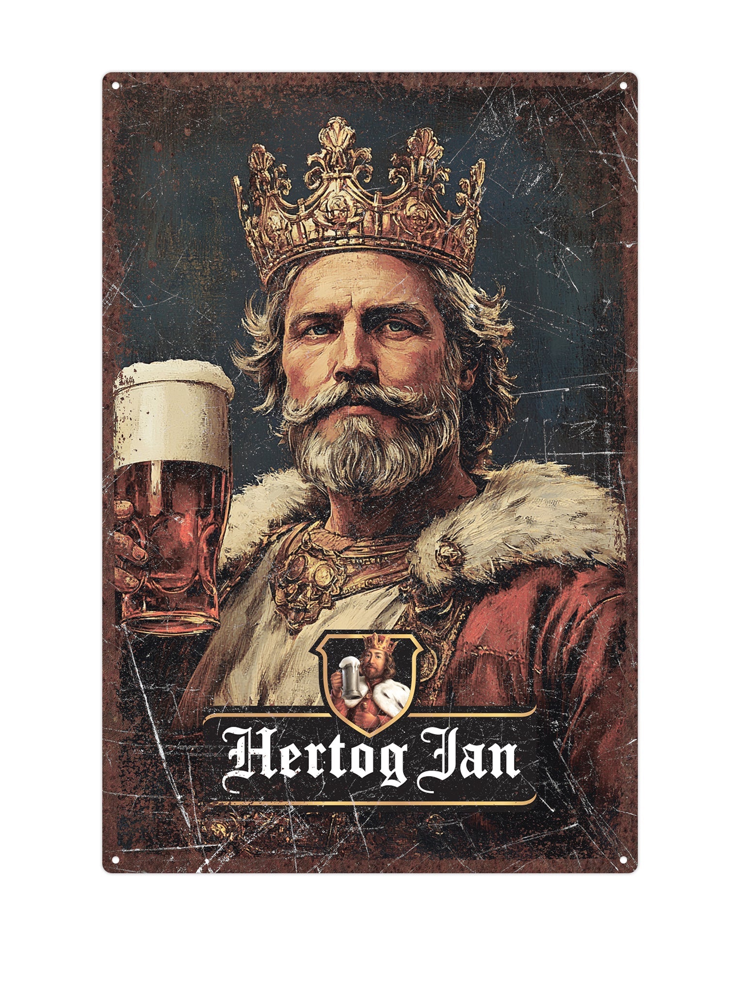 "Hertog Jan Metalen Wandbord"